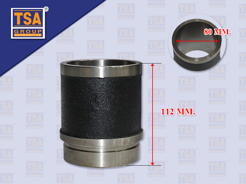 เสื้อสูบปั๊มลม MS 6D22 FP415 ปั๊มคู่ 80MM สูง112MM TSA ME713111