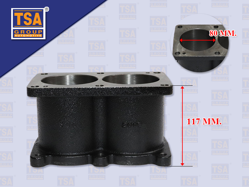 เสื้อสูบปั๊มลม MS 6D22T MP518 80MM สูง109MM TSA 30975-16500