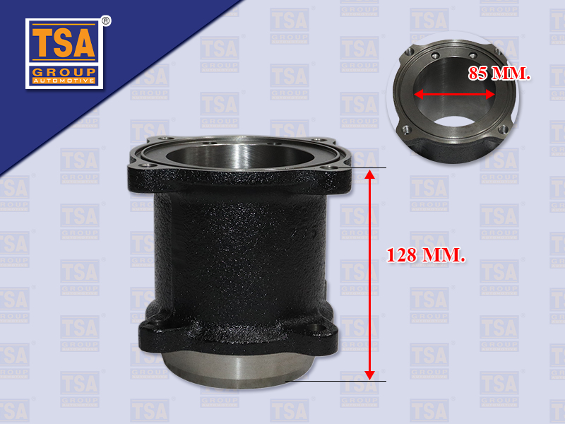 เสื้อสูบปั๊มลม MS 6M70 6D40 85MM สูง128MM TSA ME737250