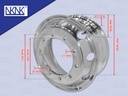 กะทะล้อ MAX 10 น๊อต 8.25*22.5 เปเปอร์ ยุโรป อลูมิเนียม (EC) 21 KG