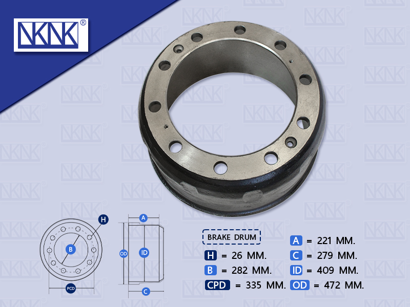 จานเบรคหลัง HN VICTOR 10 น๊อต