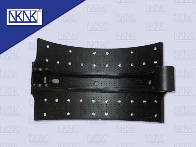 ก้ามเบรคหลัง ตัวล่าง HN VICTOR ขอบตรง 9''32 รู เหล็กเหนียว + ผ้า S4605-EV052G