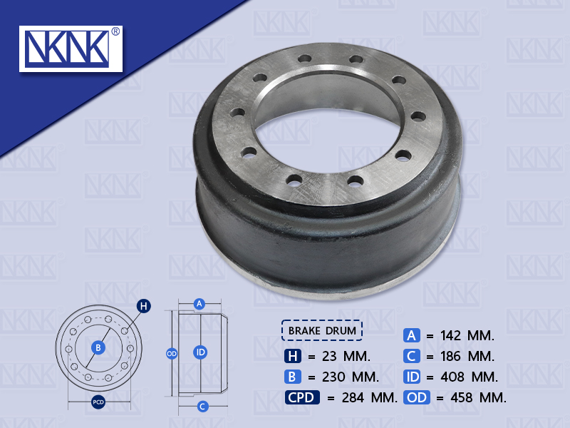 จานเบรคหน้า HN ZM 5'' 10 น๊อต