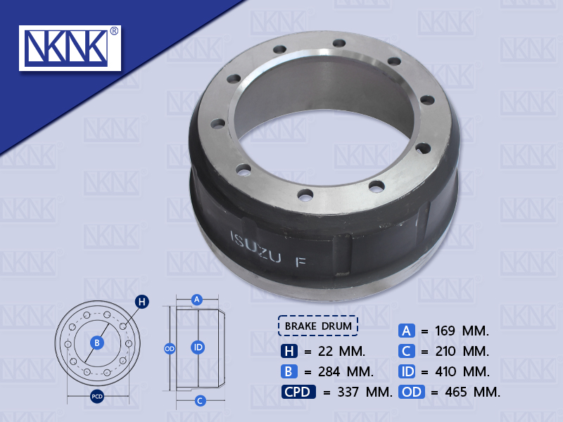 จานเบรคหน้า IS FTR 240 6'' 2016 10 น๊อต