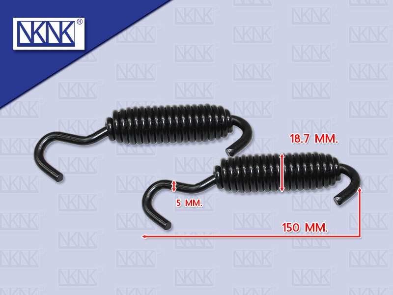 สปริงตัวเล็กดึงก้ามเบรค NS UD เควสเตอร์ CWE370 5*18.7*150MM (1 ชุด = 2 ตัว)