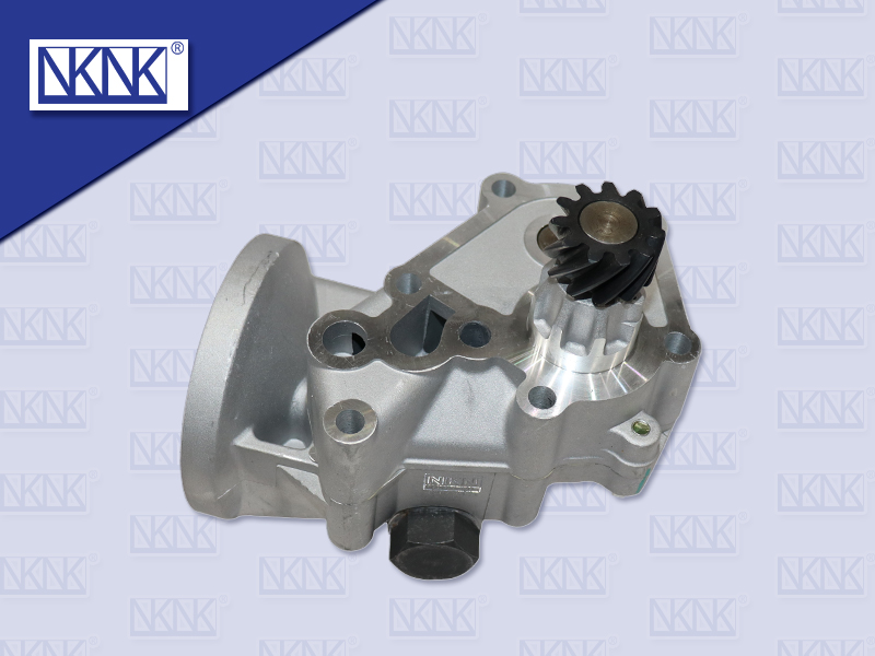 ปั้มน้ำมันเครื่อง MS 4D31-34 FE449 กรองเดี่ยว (NKN) รุ่นกรองเปลี่ยนไส้ 11 ฟัน