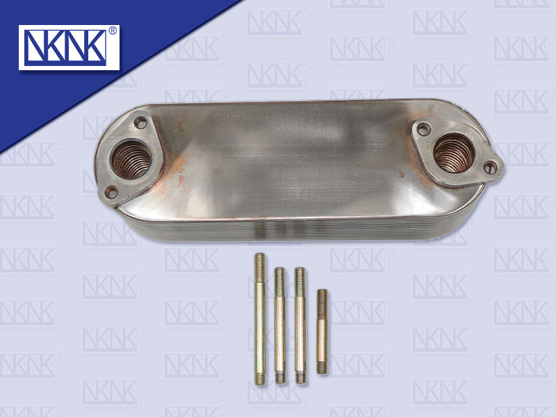 ไส้ออยคลูเลอร์ NGV 6114D9 280 แรง เครื่องจีน SHANG CHAI 13 ชั้น ขอบโค้ง 250*80 MM