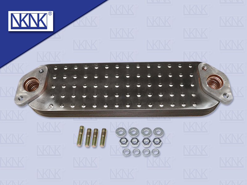 ไส้ออยคลูเลอร์ HN K13C รูน้ำมันใหญ่ 7 ชั้น  ขอบโค้ง 383*100 MM NKN