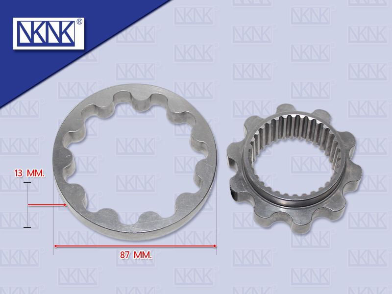 ปั้มน้ำมันเครื่อง TY 2L ไมตี้ หยาบ 32 ร่อง 87*13 MM (NKN)