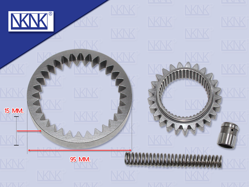 ปั้มน้ำมันเครื่อง TY 2L ฮีโร่ ละเอียด+ชุดโปโล น้ำมัน 42 ร่อง 95*15 MM (NKN)