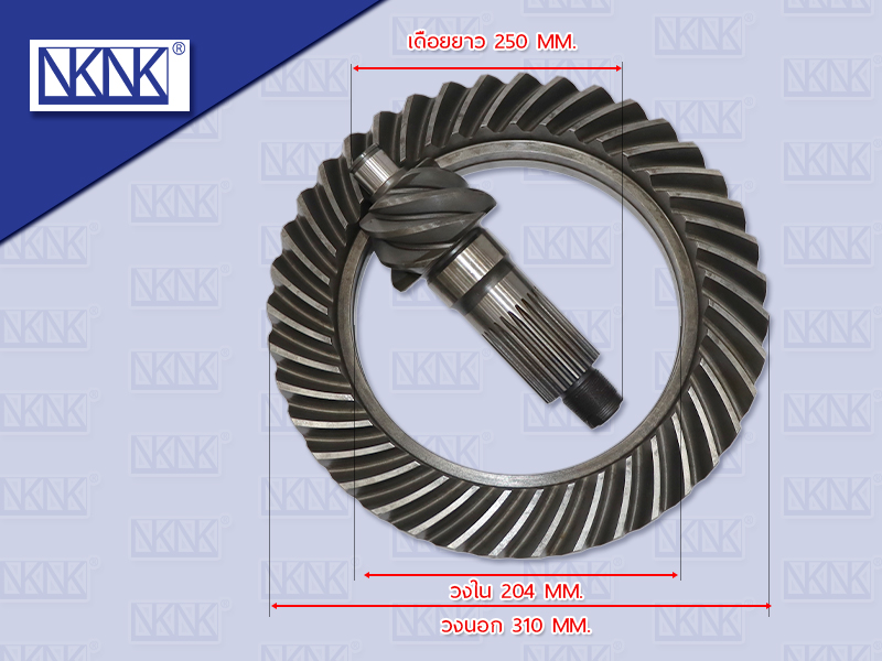 จานเดือย HN DUTRO 300 XZU175 แรง 6.39 น๊อตไม่ทะลุ 25 ร่อง 16 รู
