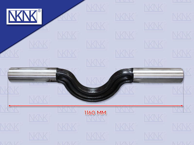 แกนเพลาโบกี้ NS1160 MM ตัวงอ เหลี่ยมเว้า อย่างดี CW430