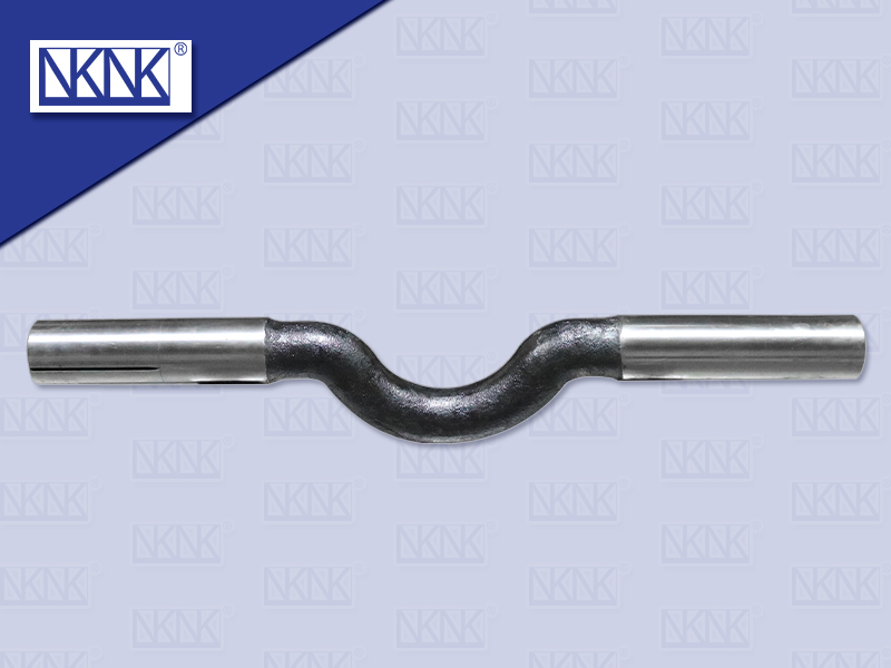 แกนเพลาโบกี้ NS 1230 MM ตัวงอ กลม เว้า โต 100 MM