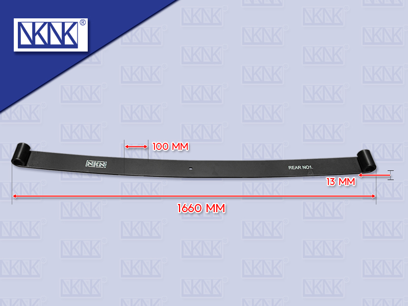 แหนบแผ่นหลัง IS BUS ตัวหู 13*100*1660