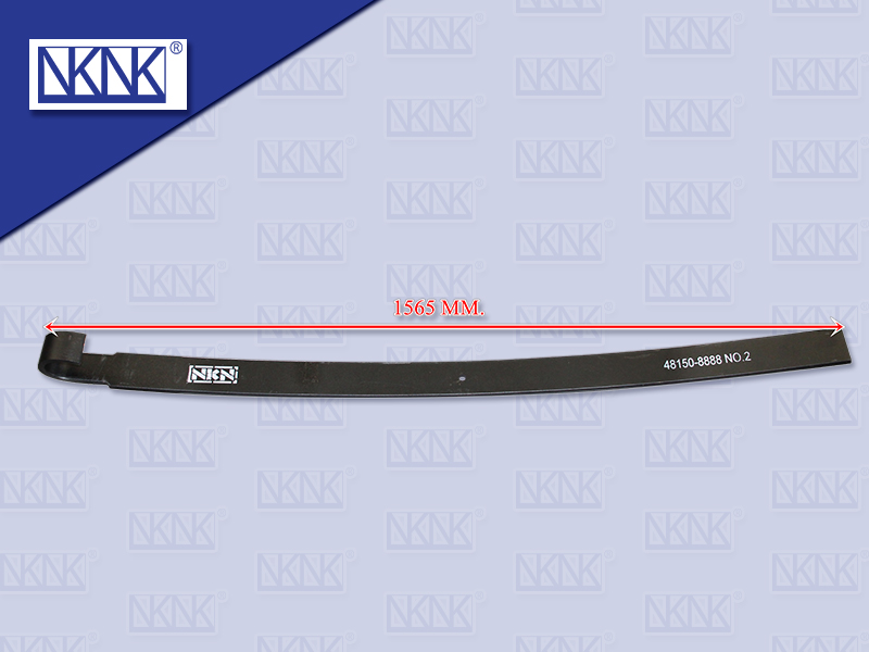 แหนบแผ่นหน้า HN VICTOR 500 ตัวที่ 2 ตัวงอ 14*80*1565 MM