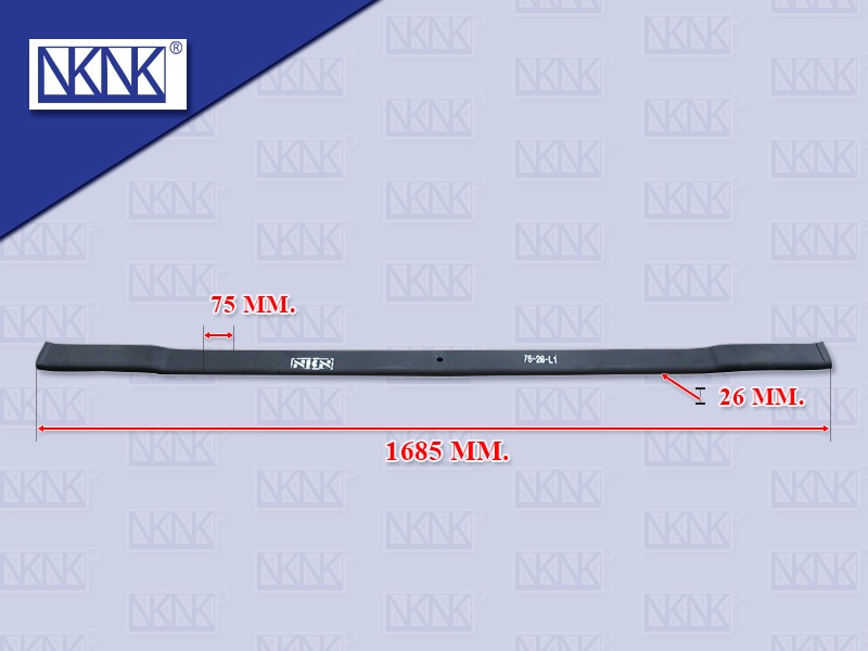แหนบแผ่นหลัง NS UD เควสเตอร์ CWE370 ตัวที่1 26*75*1685 MM