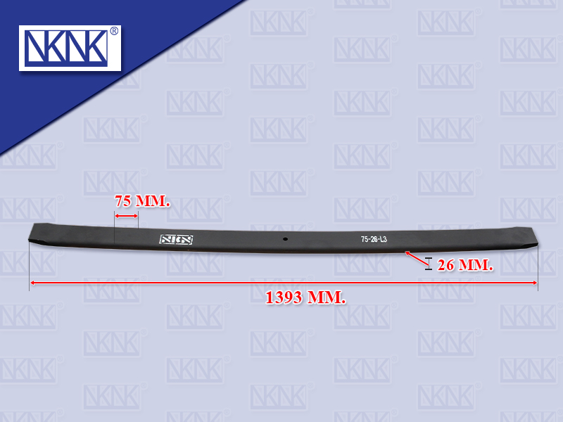 แหนบแผ่นหลัง NS UD เควสเตอร์ CWE370 ตัวที่3 26*75*1393 MM