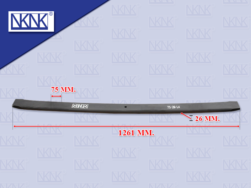 แหนบแผ่นหลัง NS UD เควสเตอร์ CWE370 ตัวที่4 26*75*1261 MM