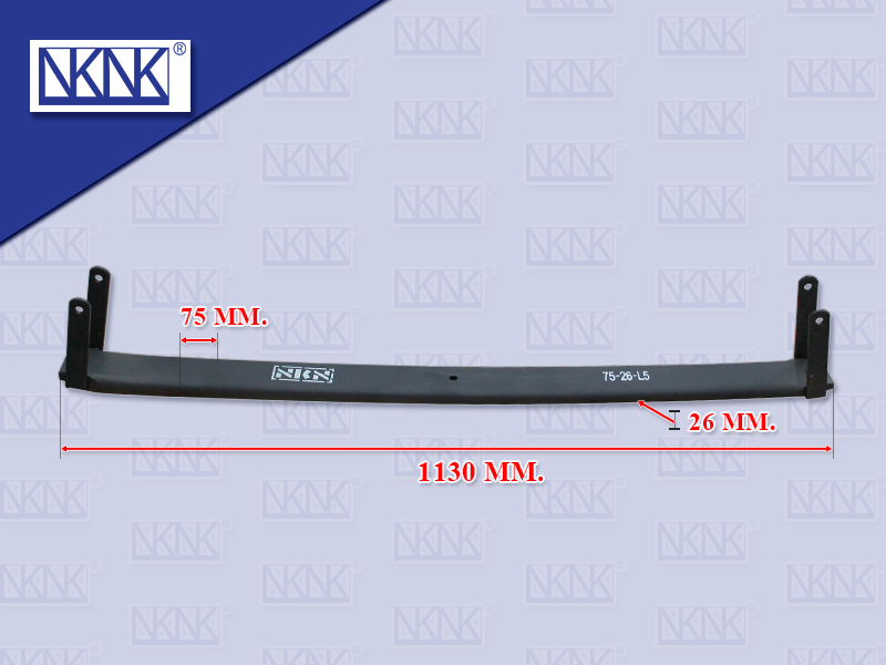 แหนบแผ่นหลัง NS UD เควสเตอร์ CWE370 ตัวที่5 26*75*1130 MM