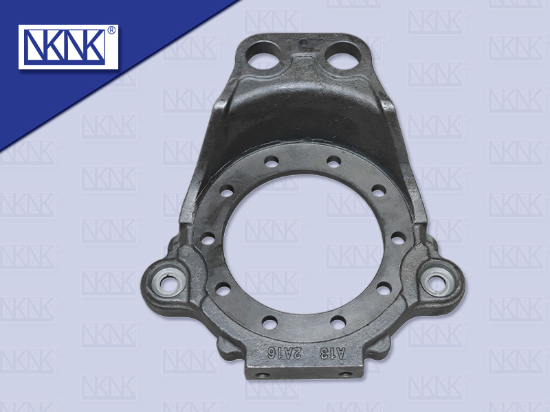 แผงยึดก้ามเบรคหลัง HN MEGA260 MS FS 527T เบรคน้ำ 10 รูยึด (NKN)