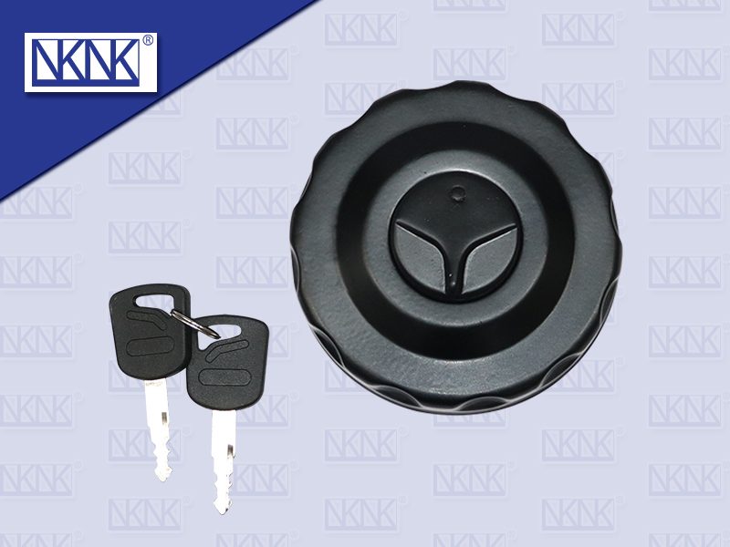 ฝาถังน้ำมัน 2 เขี้ยว เหล็ก คอสั้น