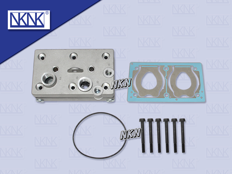 ฝาปั้มลม NS UD GH11 2 สูบ ครบชุด+น๊อต (NKN)