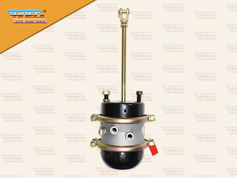 หม้อลมเพลา 2 ชั้น IS 24/24 แกนยาว สีดำ น๊อตยึด 2 รู