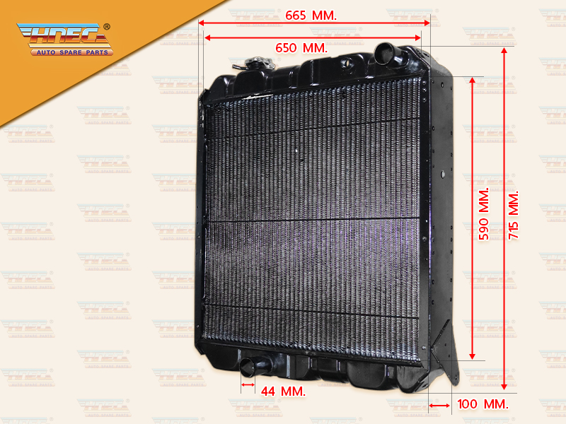 หม้อน้ำ MS 6D16 ฝาหม้อน้ำอยู่ข้าง ท่อน้ำ L R