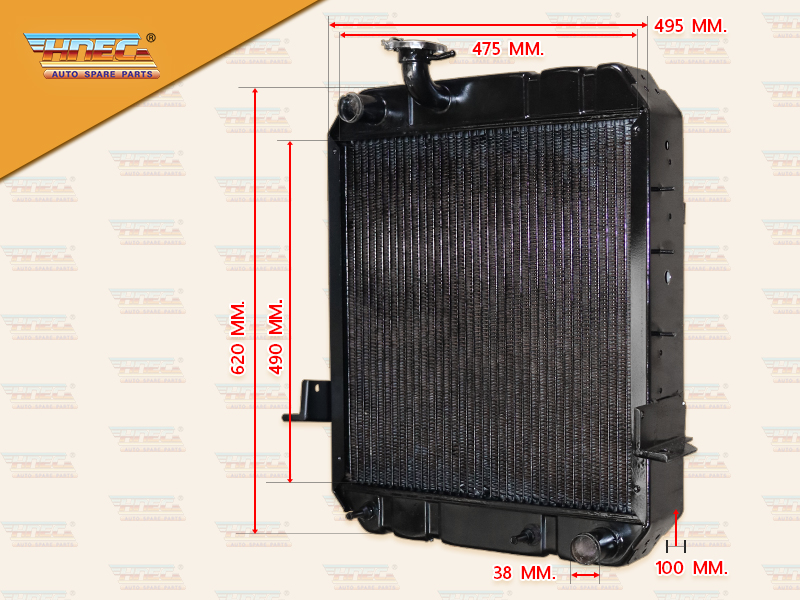 หม้อน้ำ IS 4HF1 ฝาหม้อน้ำอยู่ใน ท่อน้ำ L R