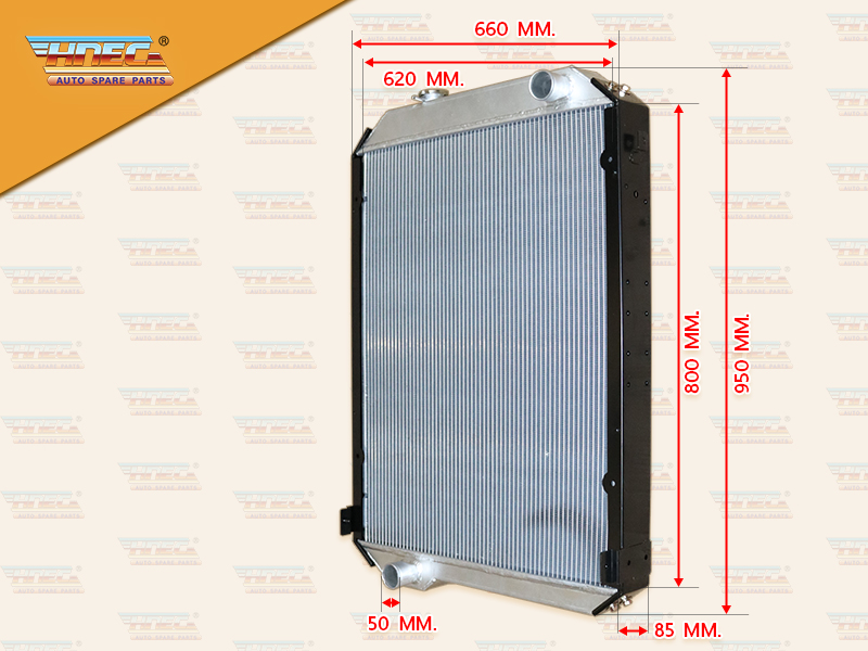 หม้อน้ำ IS DECA270 มิเนียม ฝาหม้อน้ำข้างซ้าย ท่อน้ำ บน R ล่าง L