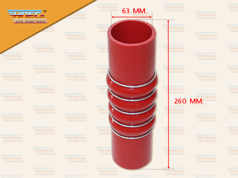 ท่อยางอินเตอร์ HN 700 E13C 5 ร่อง สีส้ม ตัวเล็กรุ่น 3 ท่อ 63*260 MM