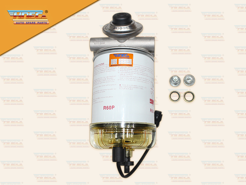 กรองดักน้ำโซล่า HN MEGA รุ่นมีปุ่มแย๊ก+สวิตช์ไฟ