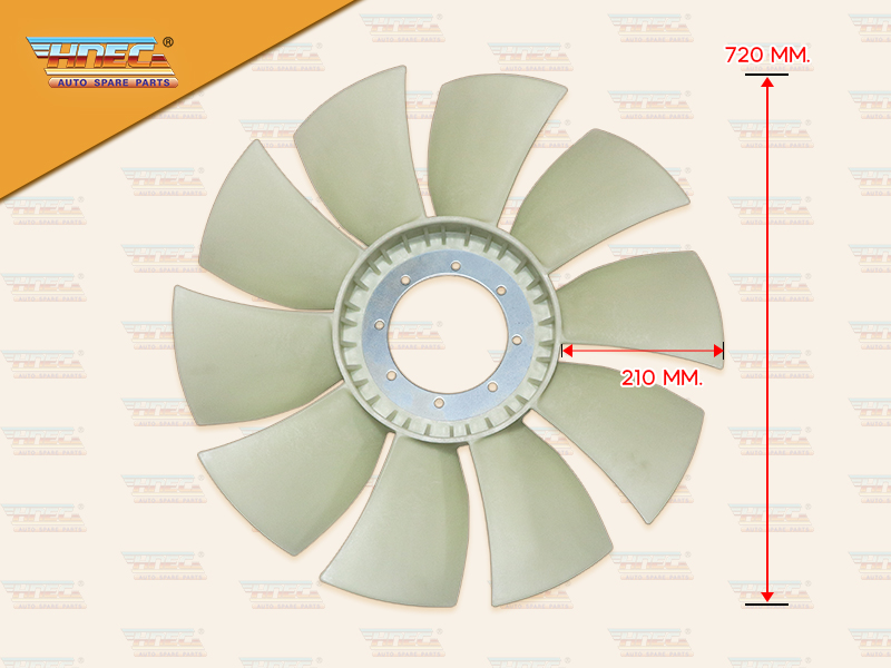 ใบพัดเครื่องหน้า HN VICTOR MS 6R10 10 ใบ เบ้าลึก 2 1/2''