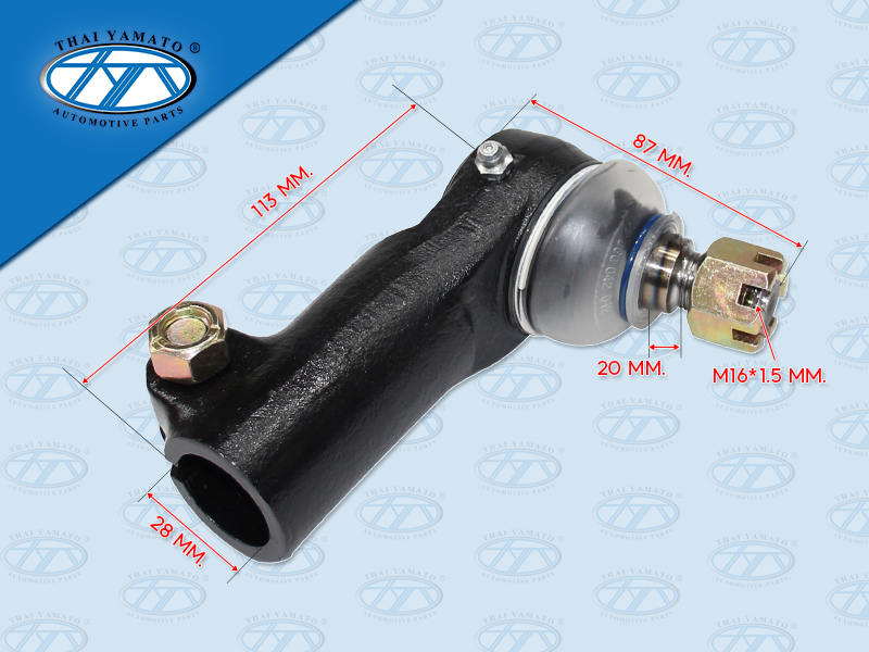 หัวลูกหมากคันชักตัวยาว IS FRR L ขนาดแป๊บ 28 MM 1-43150-749-1 (YAMATO)