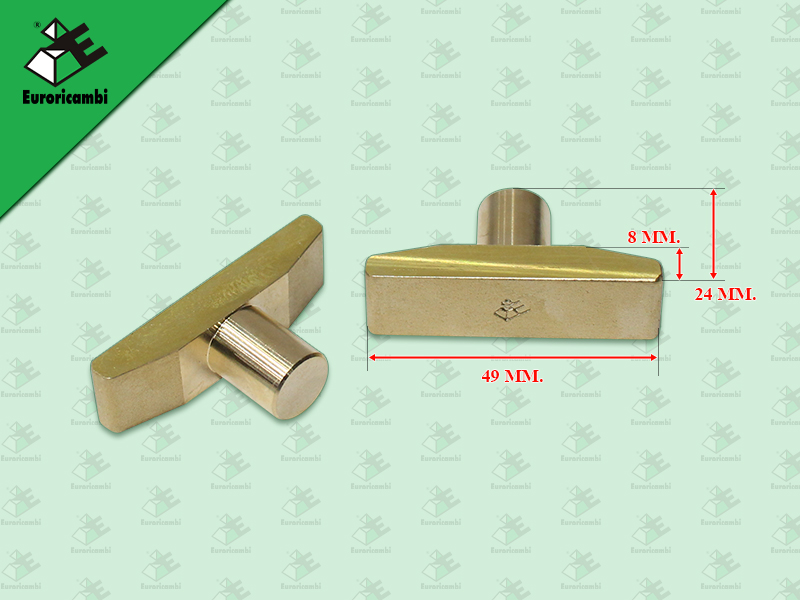 ทองเหลืองติดก้ามปูเกียร์ร่วม BENZ G131 G155 G210 5-6 1ชุด = 2 ตัว 49*24*8 MM