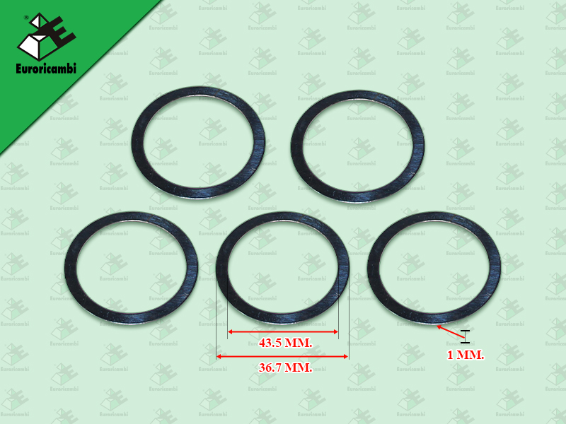 แหวนรองสลักเฟืองทดตัวใน BENZ G131 G155 G210 43.5*36.7*1 MM 1ชุด = 5 ตัว