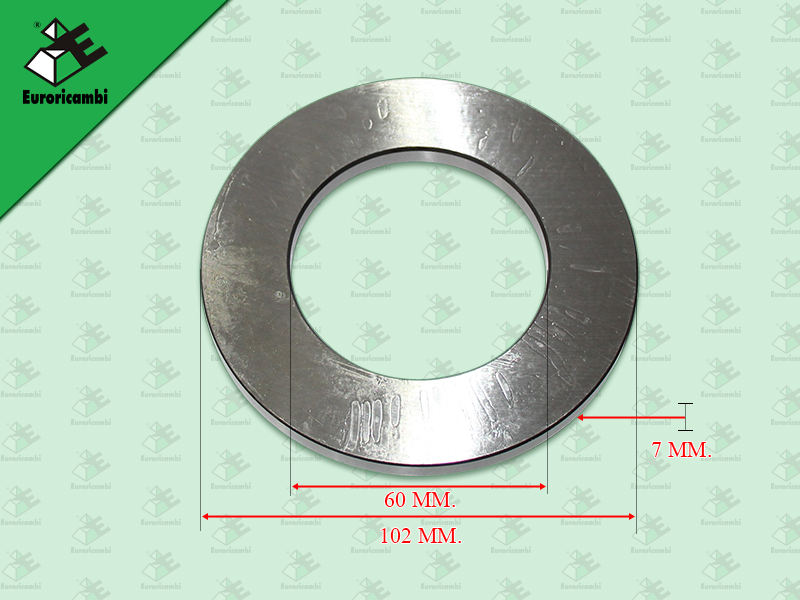 แหวนรองลูกปืนราวบน BENZ G131 G155 G210 102*60*7 MM