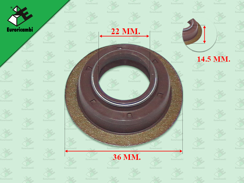 ซีลหมวกวาล์วในชุดซ่อมโลไฮ ZF270 IS HN 22*36*14.5 95.53.1565