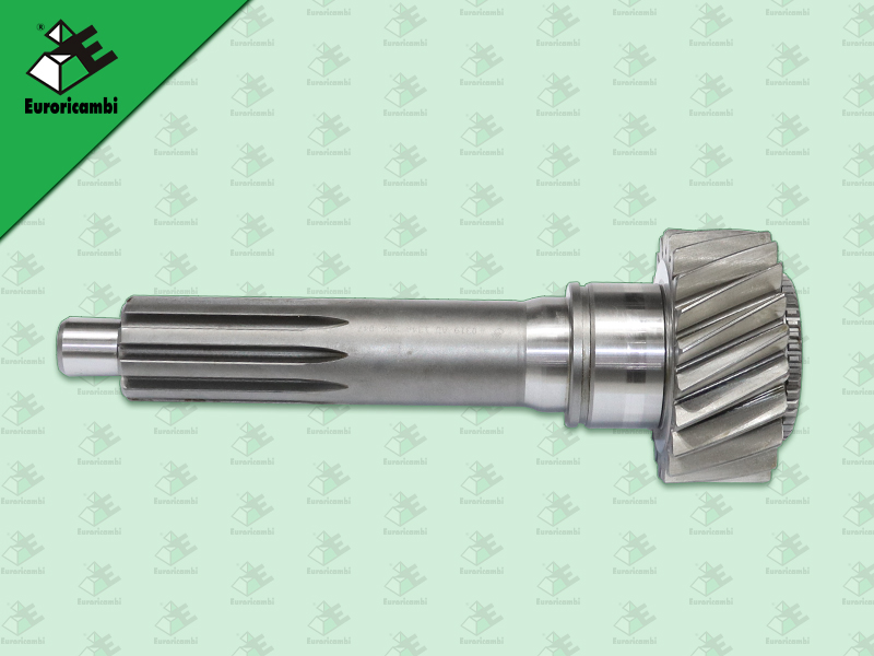 ปลายเกียร์ 4 6S 1000 TO 21 ฟัน 10 ร่อง 45 เม็ด โต 44 MM ยาว 300*25*27 MM