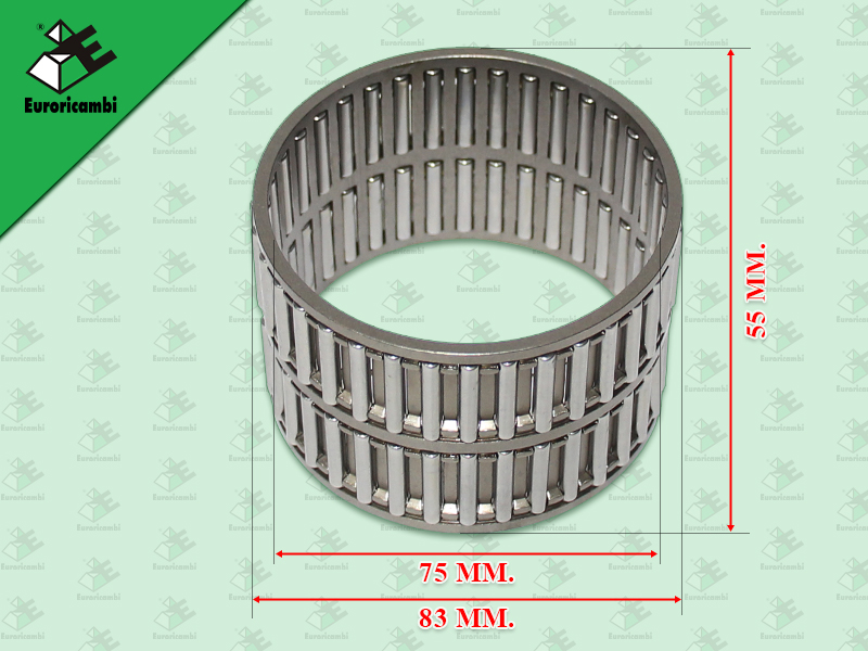 ลูกปืนในรูเกียร์ 2 BENZ G131 G155 G210 เหล็ก 83*75*55 MM