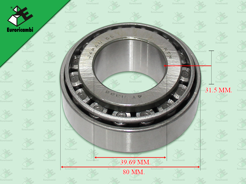 ลูกปืนราวล่างตับหน้า ZF 195 9S75 39.69*80*31.5 MM