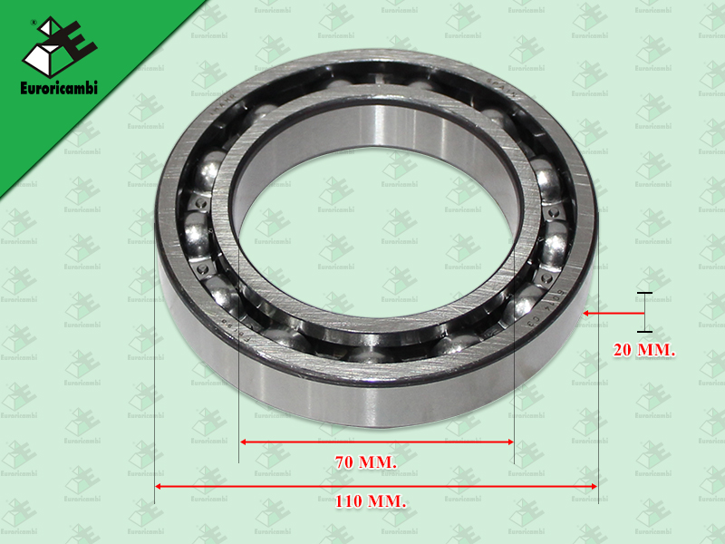 ลูกปืนในจานหลังเสื้อ BENZ G131 G155 G210 110*70*20 MM