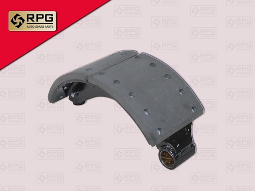 [0704-0014] ก้ามเบรคหน้า HN MEGA 6" เหล็กเหนียว+ผ้า 20รู RPG 47230-EV010