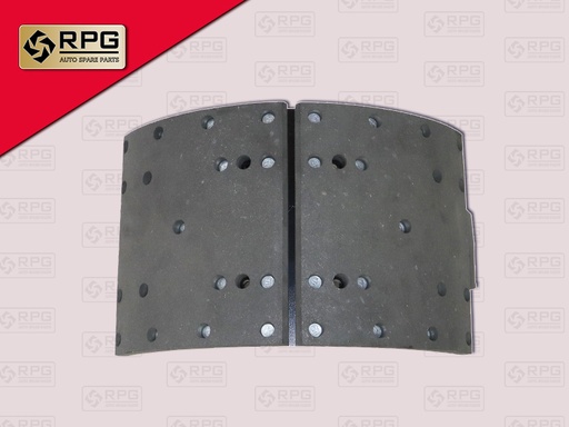 [0704-0024] ก้ามเบรคหลัง NS EURO3 9" เหล็กเหนียว+ผ้า 34รู RPG 44600-900NA