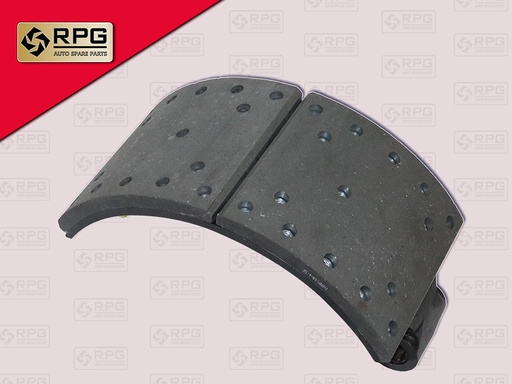 [0704-0039] ก้ามเบรคหลัง IS ROCKY240 DECA270 FTR240 7" เหล็กหล่อ + ผ้า 30รู RPG