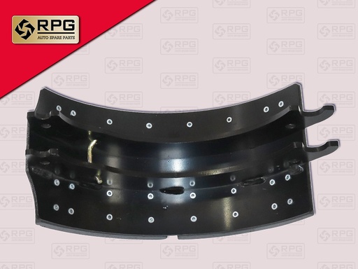 [0704-0047] ก้ามเบรคเพลาพ่วง MAG-2 7" เหล็กเหนียว+ผ้า 32รู RPG