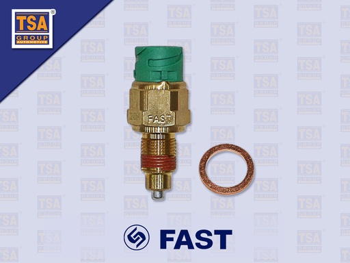 [6607-0011] สวิตช์ไฟฝาเกียร์เล็ก สีเขียวเกลียวยาว FAST 9JS200T 9JS119T-B 12JS200TA 6DS100TA