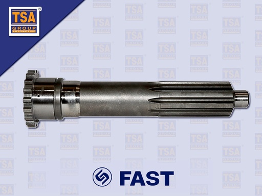 [9005-0302] ปลายเกียร์สวมคลัช FAST 9JS119T-B 18ฟัน 10ร่อง ปลาย 25MM JS180A-1701030-21-S