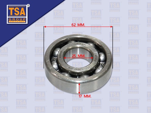 [9905-0161] ลูกปืนเกียร์ FULLER 6305 62*25*17MM NSK