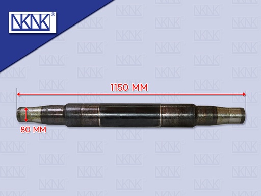 [0213-0350] แกนเพลาโบกี้ SCANIA 1150 MM ตัวตรง โต 80 MM เกลียว M 80*2 NKN